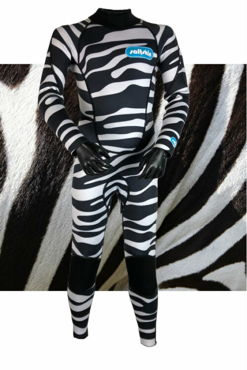 zebra saltskin wetsuit for kids