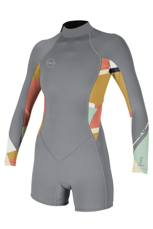 oneill wms bahia 21 backzip ls spring wetsuit - tradewindsjasmine