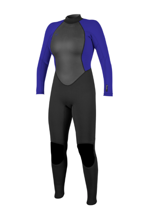 oneill wms reactor-2 32 back zip full wetsuit - blackcobalt