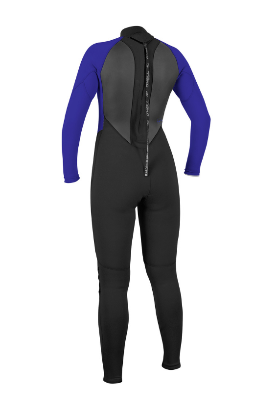 oneill wms reactor-2 32 back zip full wetsuit - blackcobalt
