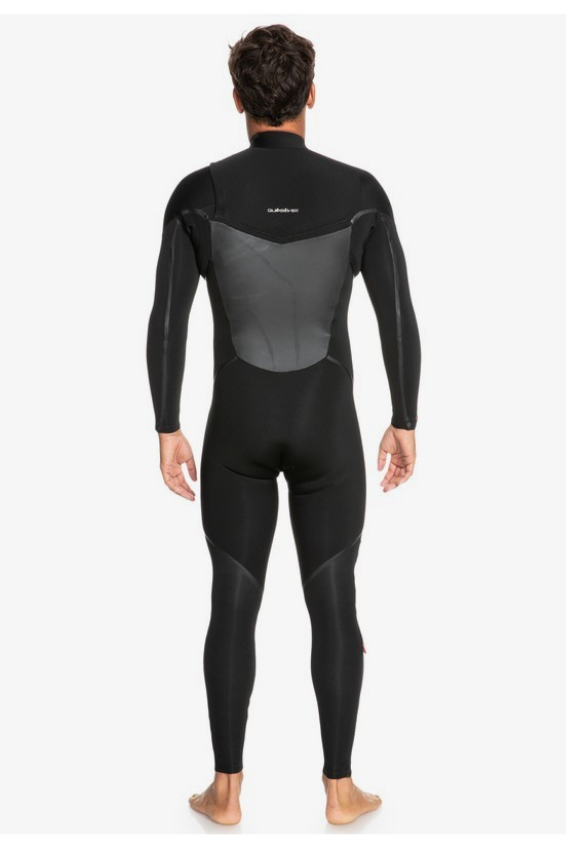 quicksilver mens 543 marathon sessions chest zip wetsuit black