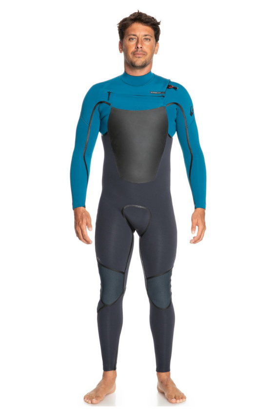 quicksilver mens 543 marathon sessions chest zip wetsuit navy poseidon
